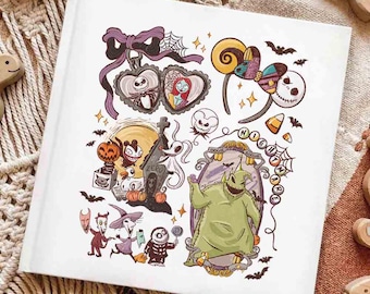 Hardcover Photo Book Nightmare Before Christrmas, Disney Halloween Autograph Book, Softcover Book, Coloring Book, Custom Memory Book