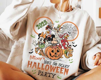 Mickey's Not So Scary Halloween Party 2026 Comfort Color Shirts, Mickey & Friends Disney Halloween Shirt, 2025 Halloween Disney Family Shirt
