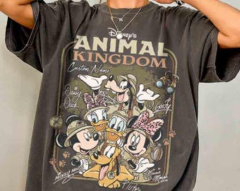 Disney Mickey & Friends Animal Kingdom Safari Mode Shirt, Walt Disney World Trip Tee, Let's Get Wild Gift Shirt, Disneyland Holiday Family