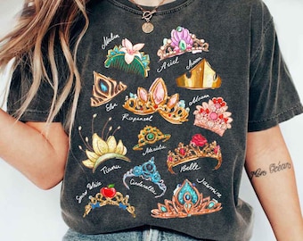 Comfort Colors Disney Princess Shirt, Coquette Disney Princess Tee, Disney Girl Trip Tee, Disney Group Shirt, Personalized Disney Tee
