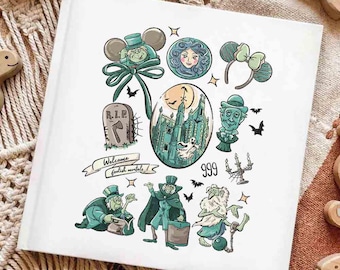 Hardcover Photo Book Haunted Mansion Halloween, Disney Autograph Book, Softcover Book, Coloring Book, Custom Memory Book, Autograph Book