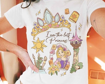 Rapunzel Lost Princess Baby Tee Crop Top Shirt, Retro Tangled Baby Tee, Disney Princess Crop Top Shirt, Magic Kingdom Trip Outfit, Girl Trip