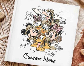 Personalized Hardcover Photo Book Animal Kingdom, Disneyworld Disneyland Trip Memory Book, Walt Disney World Photo Book, Coloring Book