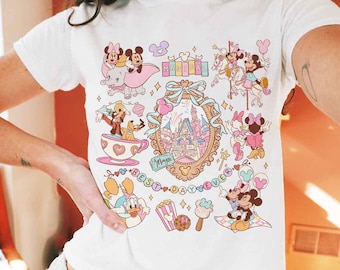Disney Mickey And Friends Baby Tee Crop Top, Disney Girl Trip Shirt, WDW Disneyland Castle Croptop, Best Day Ever Baby Tee, WDW  baby tee