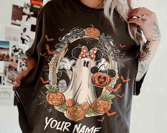 Customize Disney Characters Halloween Shirt, Mickey And Friends Ghost Shirt, Mickey's Not So Scary Halloween Party, Disney Halloween Trip