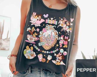 Comfort Colors Retro Mickey and Friends Best Day Ever Tank top, Magical Tank Top, Disney Character, Disney Mouse Head , Mickey & Co Gift