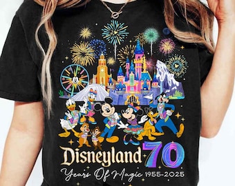 Disneyland 70th Anniversary Shirt, Disneyland Resort T-Shirt, WDW Family Vacation Sweatshirt, Mickey&Co Baby Tee, Magic Kingdom Tee