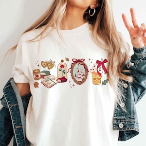 Comfort Color Disney Belle Princess Shirt, Beauty and the Beast Tee, Tale as old as time, Girly aesthetic Disney Girls trip, Magic Kingdom