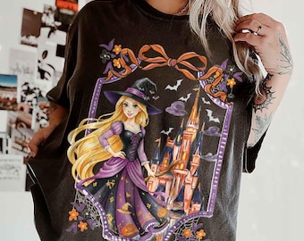Customized Disney Princess Halloween Shirt, Elsa Belle Cinderella Aurora Rapunzel Halloween Tee, Disneyworld Halloween Shirt,Girl Trip Shirt