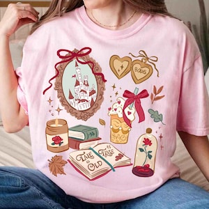 Vintage Tales As Old As Time Unisex Tshirt, Disney Belle Princess Shirt, Belle&#39;s Book Club T-Shirt, Tale as old as time Beauty and the Beast