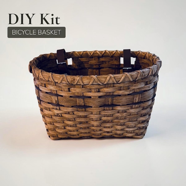 DIY Kit, Bicycle Basket, Intermediate Level Rattan Basketweaving Supplies