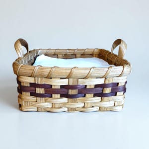 DIY Kit, Napkin Basket, Multiple Colors,  Beginner Level, Rattan Basketweaving Supplies