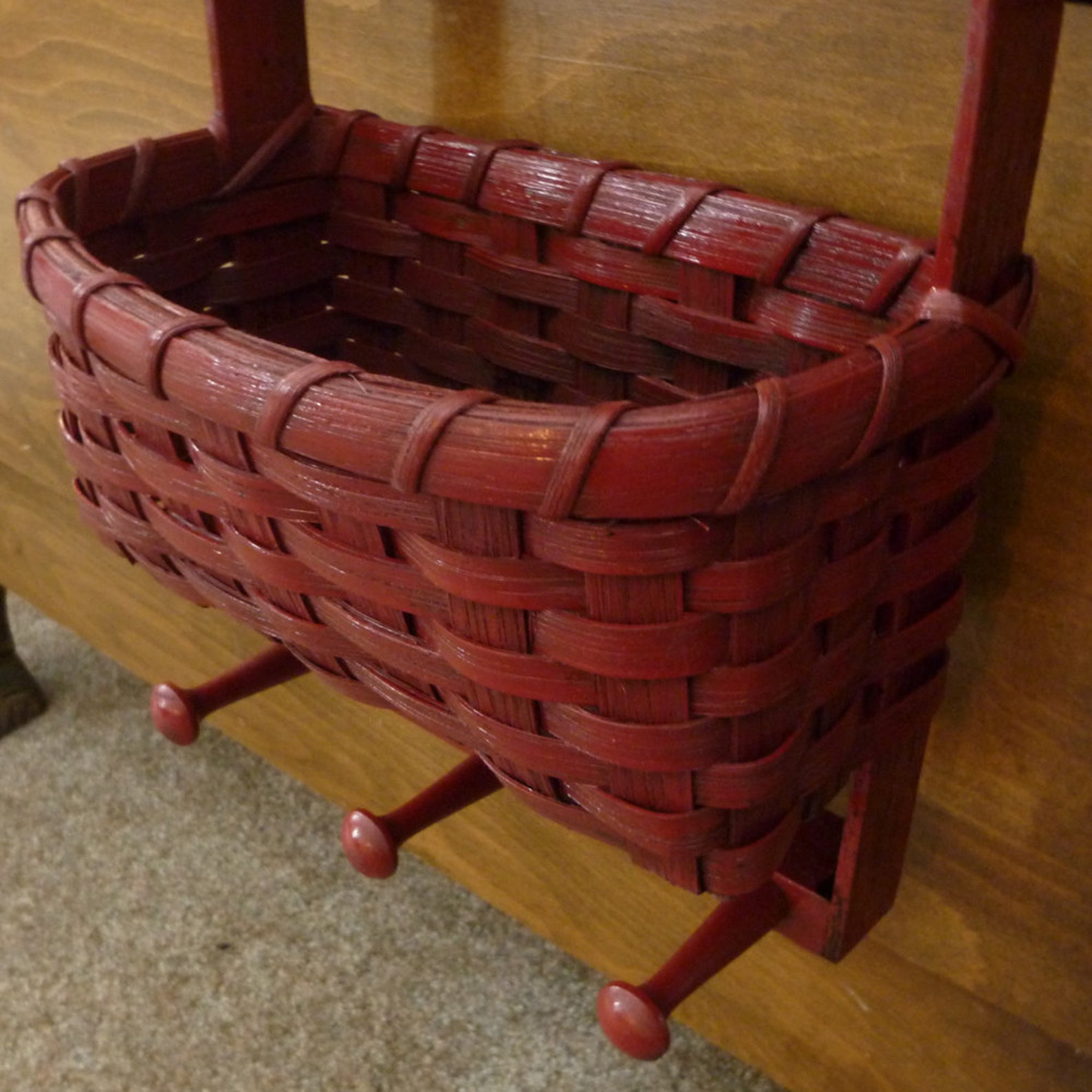 Pegged Key Basket Etsy