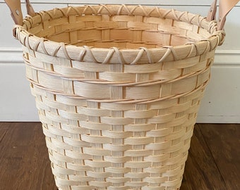 Wooden Bottom Waste Basket