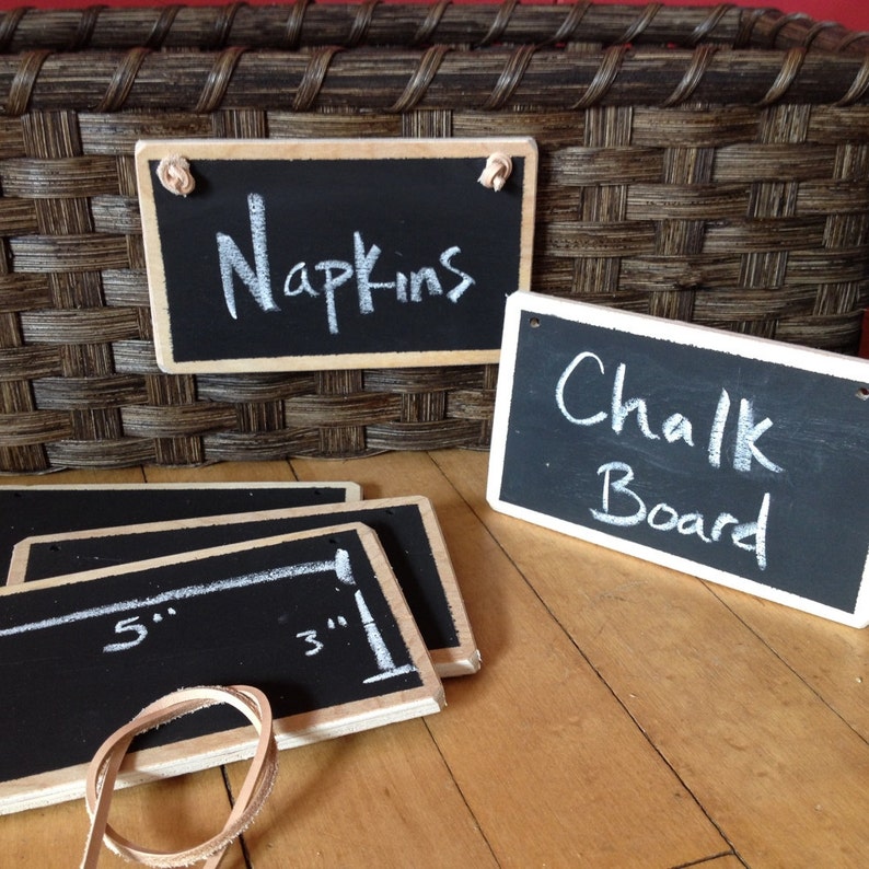 Chalkboard Basket Tag Etsy