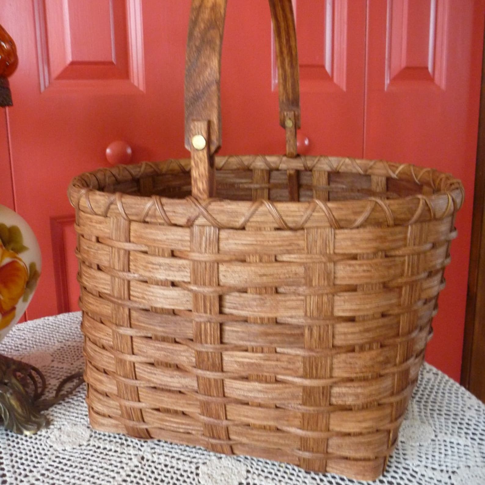 Swinghandled Country Basket Etsy