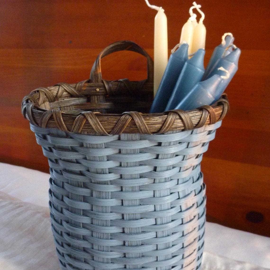 Candlestick Basket Etsy