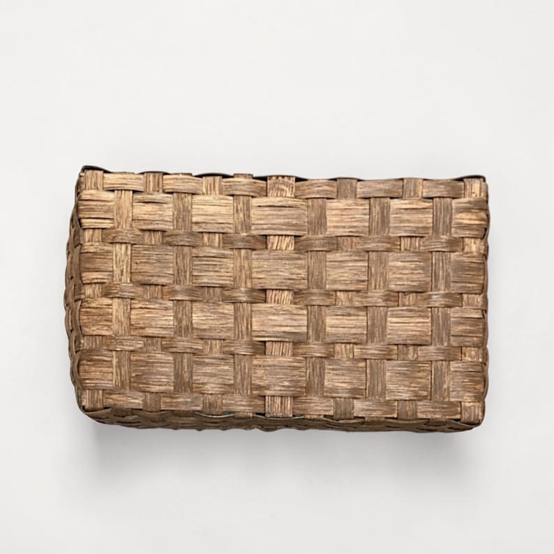 Farmer's Market Basket, Large Basket with Hardwood Handle, Handwoven Rattan Produce Tote image 11