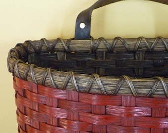 Large Painted Mail Basket