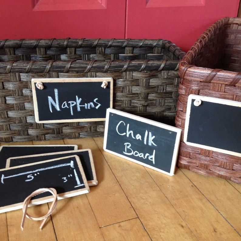 Chalkboard Basket Tag Etsy