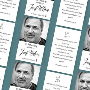 Funeral memorial prayer card template, Catholic prayer card, Funeral prayer card, Memorial poem card, Funeral poem card, Memorial poem