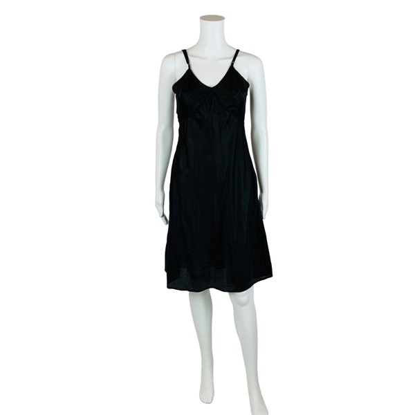 Vintage Black Slip Dress AS IS V Neck Costume Lingerie