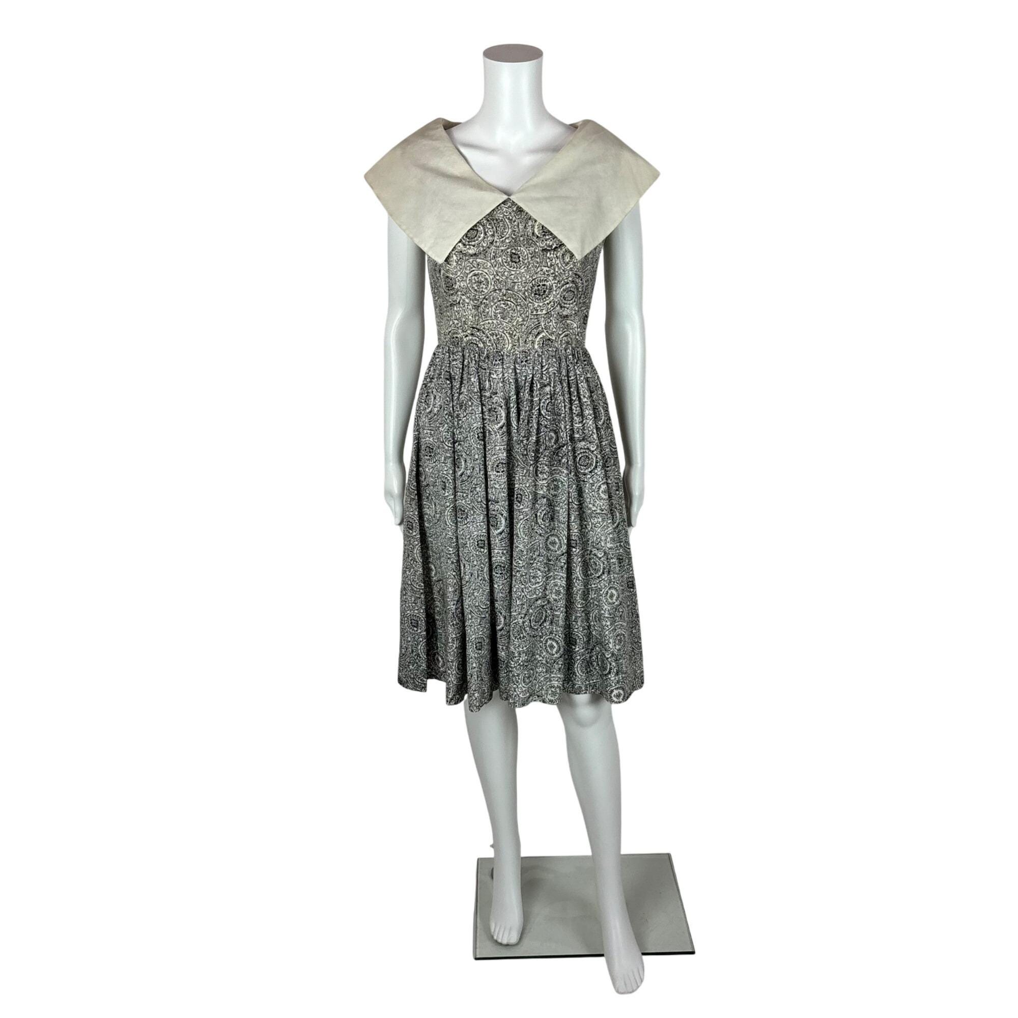 GRIS Puritan Collar Dress L グリワンピ