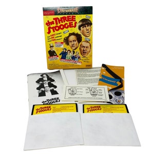 The Three Stooges Cinemaware Commodore 64/128 Computer Game Floppy Disk AS IS