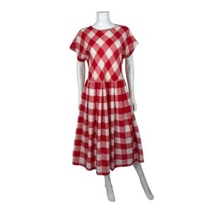 Red and White Checkered Dress - Etsy Red and White Checkered Dress - Etsy