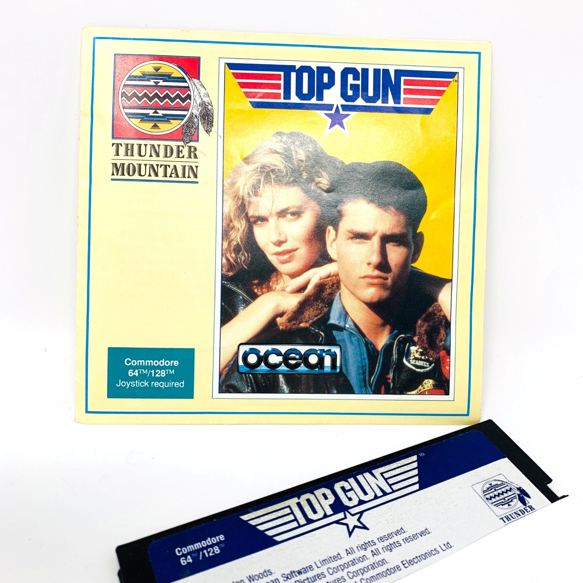 家庭用ゲームソフト TOP GUN [COMMODORE64] Thunder Mountain Top Gun Commodore 64/128 Floppy Disk Computer