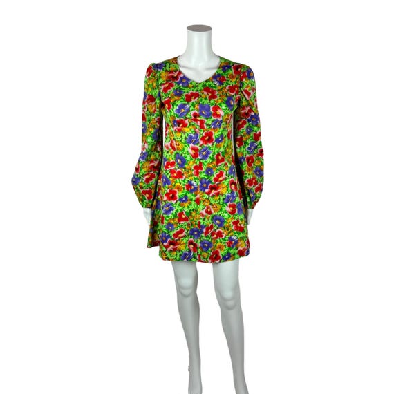 knee length dresses for ladies Long Sleeve Smocked Babydoll Dress main image 1