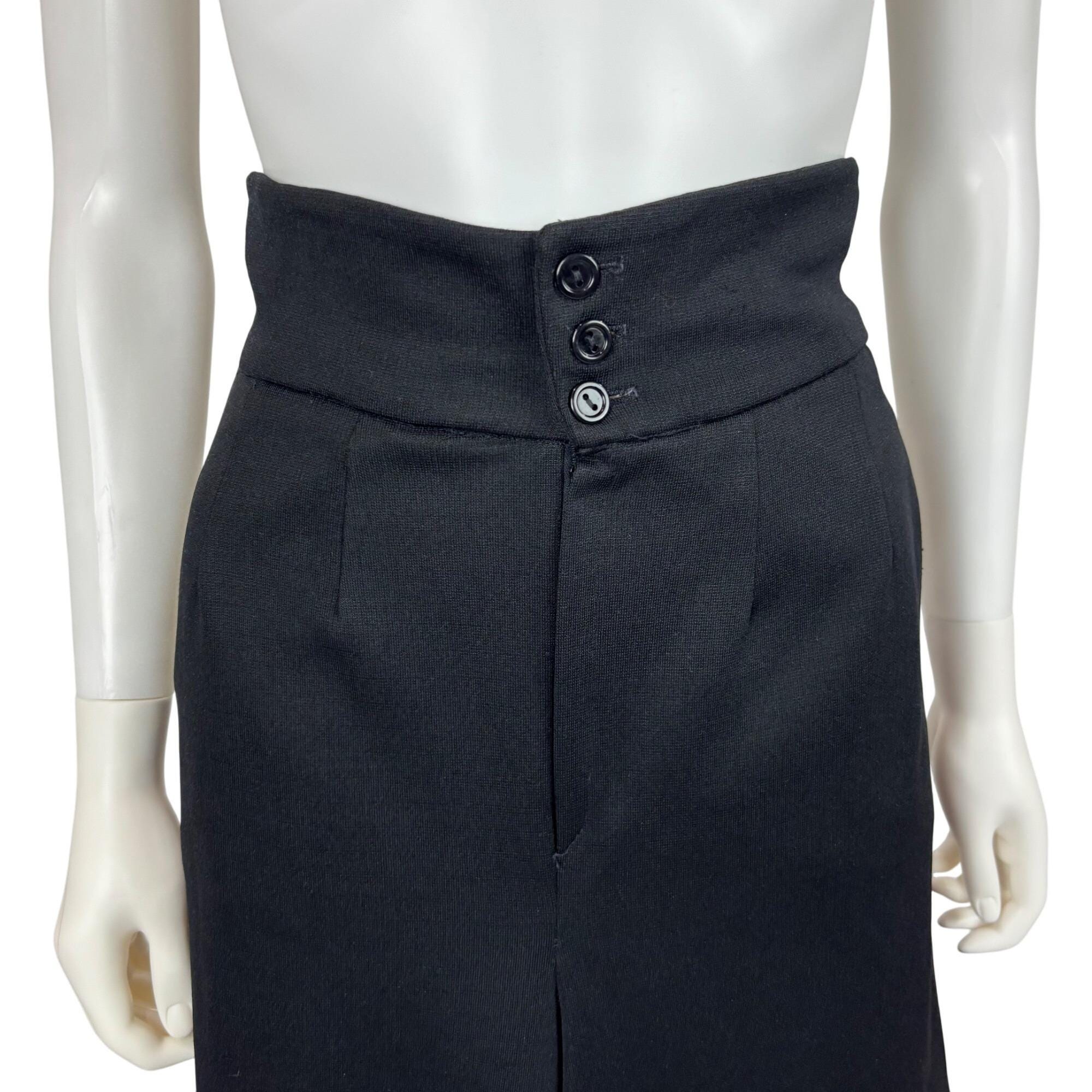 古着 ビンテージ 80s ハイウエスト ブラック スカート 古着 ビンテージ 80s ハイウエスト ブラック スカート