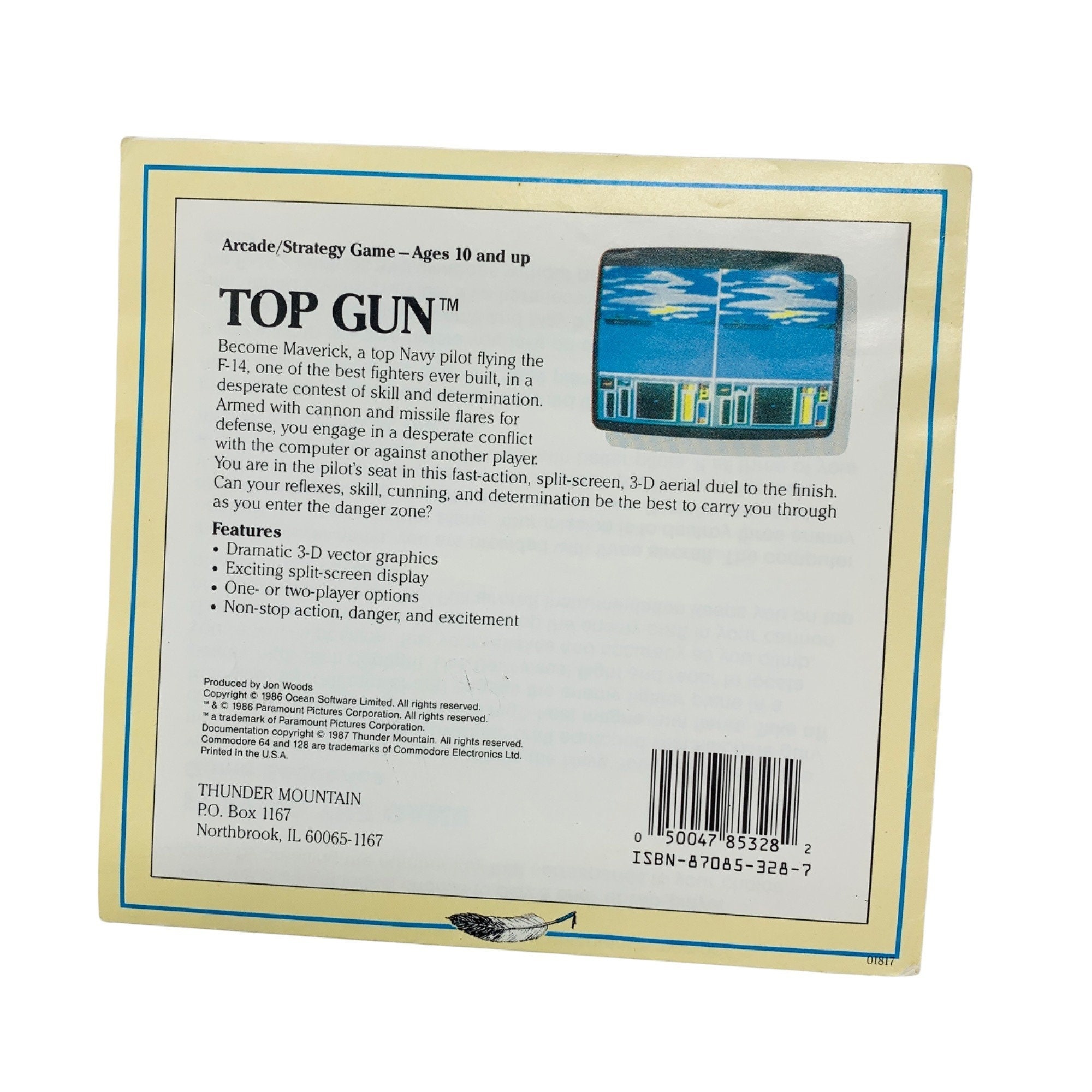 Thunder Mountain Top Gun Commodore 64/128 Floppy Disk Computer - Etsy