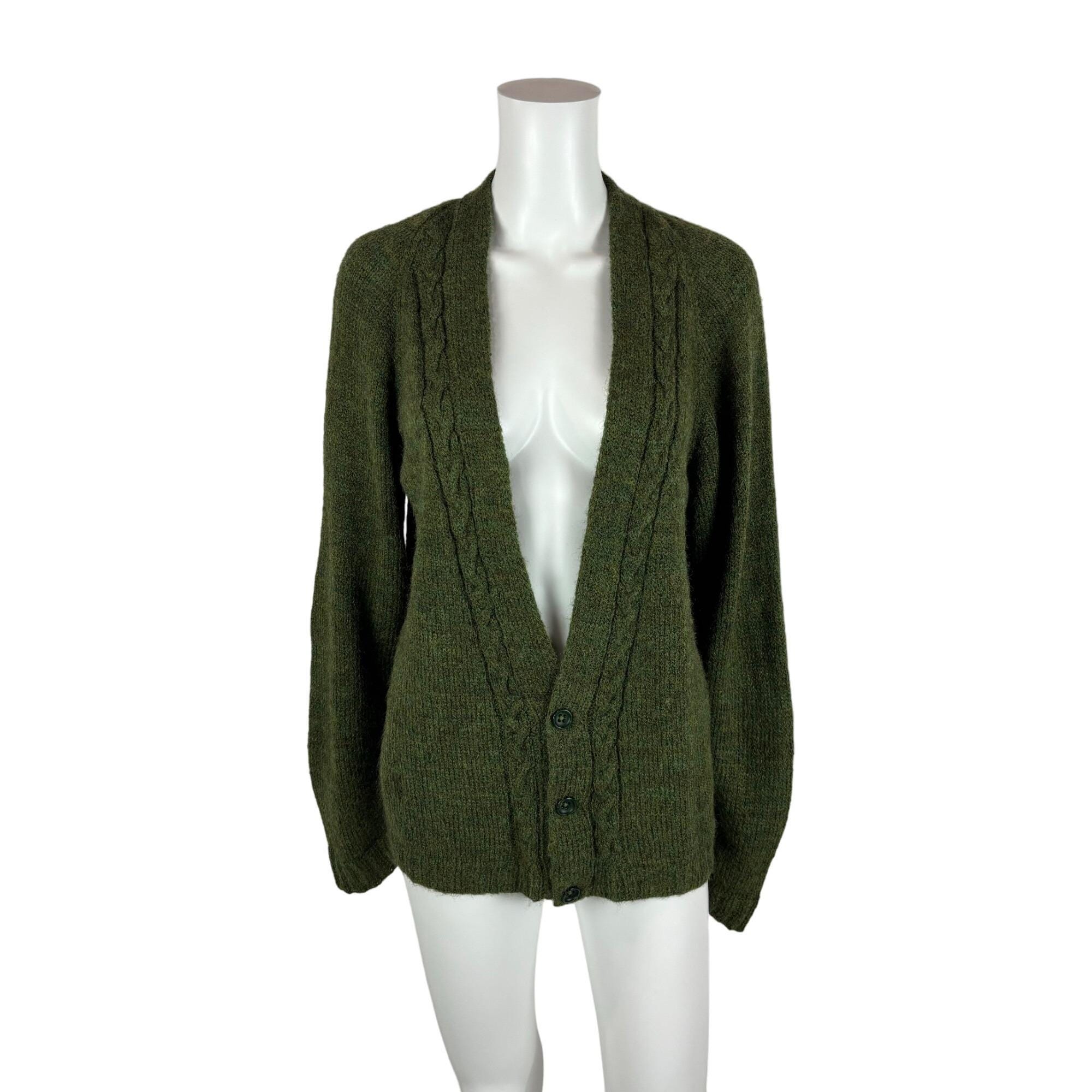 60s Green Cardigan - Etsy