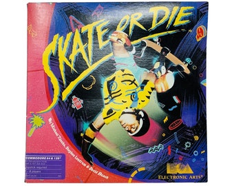 Skate Or Die Commodore 64/128 Floppy Disk Computer Skating Game Untested