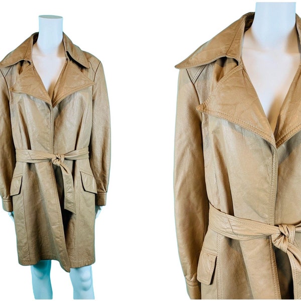 Wilsons Leather Trench Coat Etsy