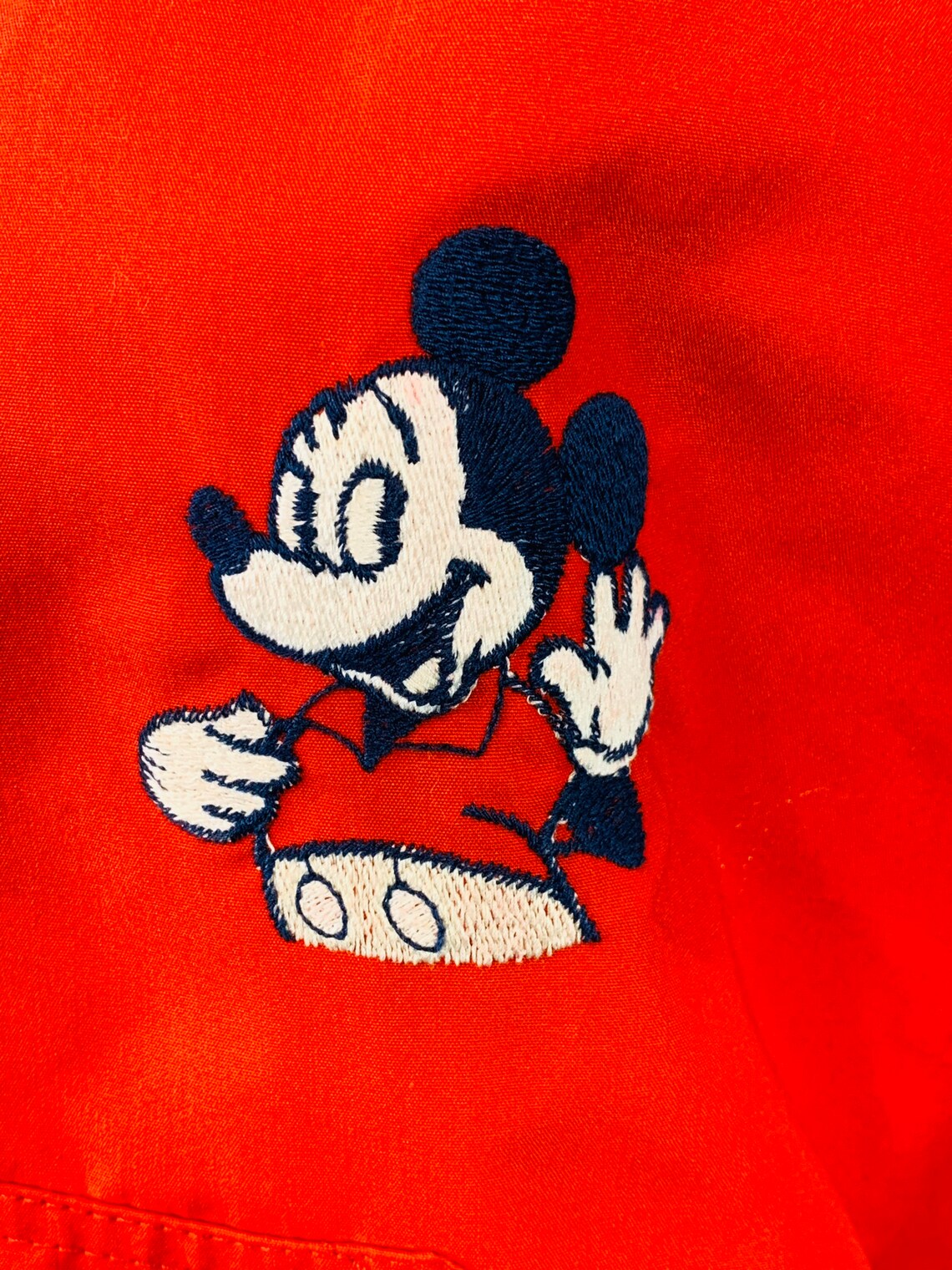 Vintage 1970s Red Jacket Mickey Mouse Hooded Disney Jacket | Etsy