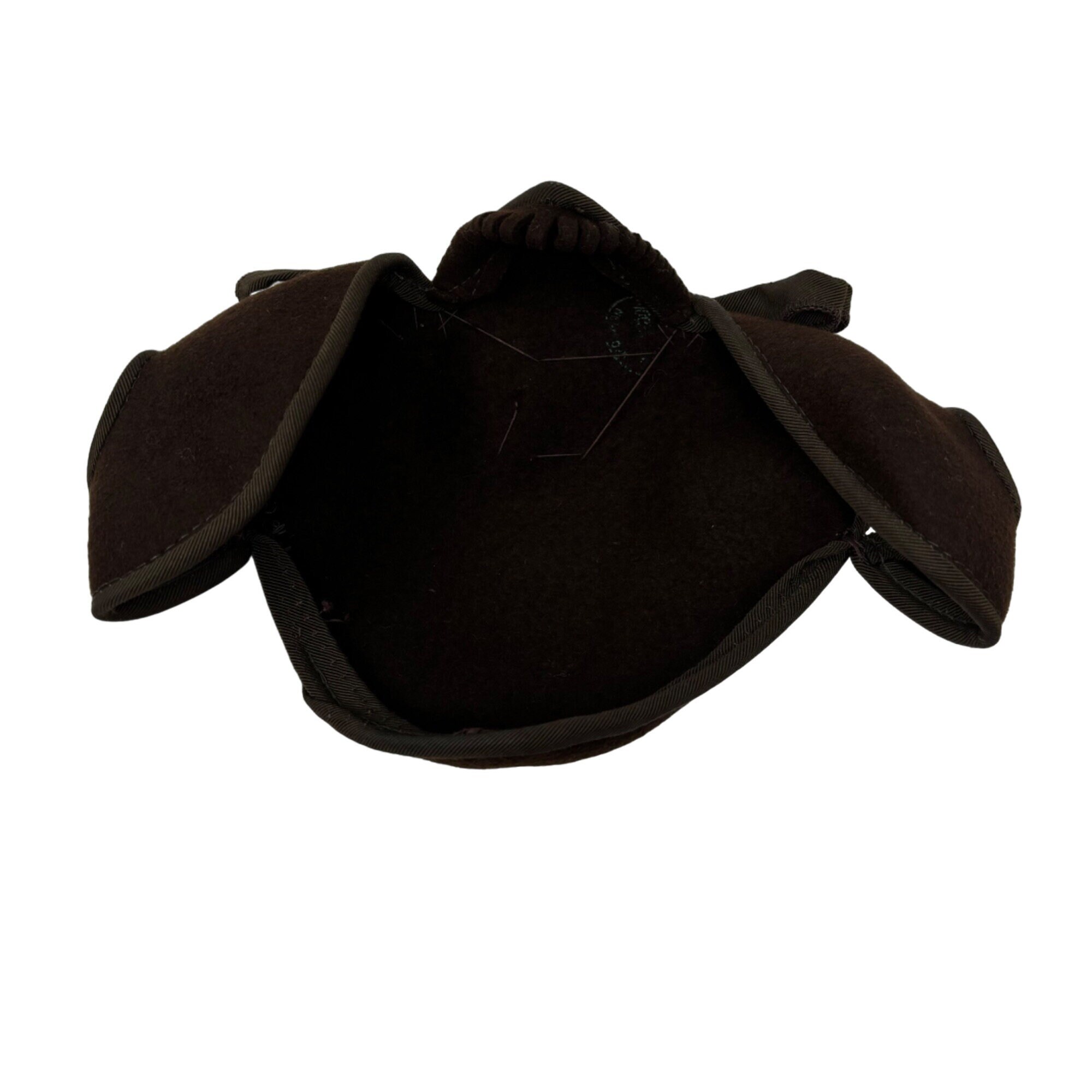 Vintage Bows Hat Scalloped Chocolate Brown Wool Calot Cap Vintage Bows Hat Scalloped Chocolate Brown Wool Calot Cap - Etsy main image 2