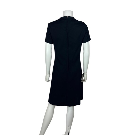 black mod mini dress Patbo MOONLIT JERSEY LONG SLEEVE MINI DRESS main image 1