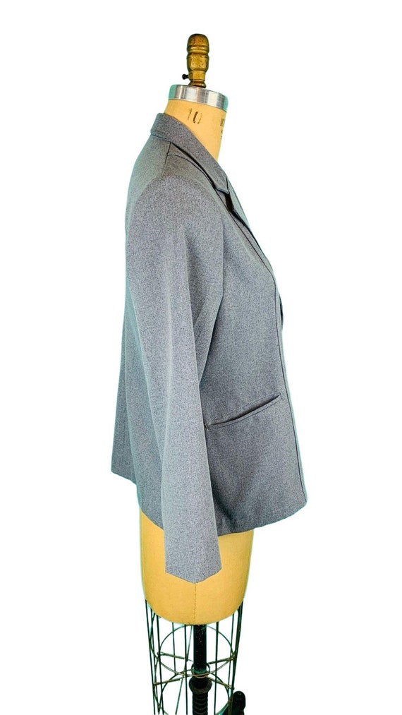 Vintage 1970s Gray Blazer Meliwer Light Suit Jack… - image 8