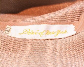 Vintage 1970s Sun Hat Tan Floppy Beach Doree of New York  display picture 3
