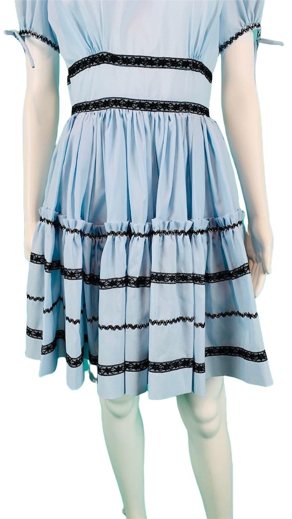 Vintage 1960s Square Dance Dress Ric Rac Party | … - image 7