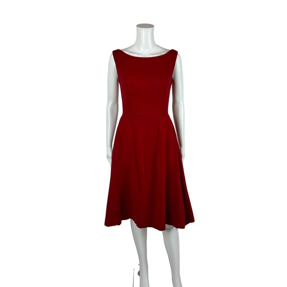 Vintage 60s Red Dress Women's XS Fit and Flare Boatneck Solid Wool Cocktail Christmas Party - Etsy Vintage 60s Red Dress Women's XS Fit and Flare Boatneck Solid Wool Cocktail Christmas Party - Etsy