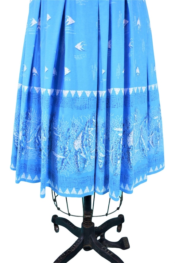 Vintage 50s Hawaiian Dress Womens XS Novelty Bord… - image 6