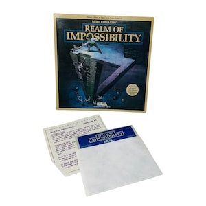 Mike Edwards&#39; Realm Of Impossibility Commodore Floppy Disk Game Vintage Gaming AS IS