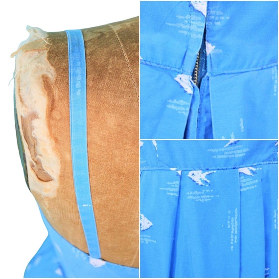 Vintage 50s Hawaiian Dress Womens XS Novelty Bord… - image 10