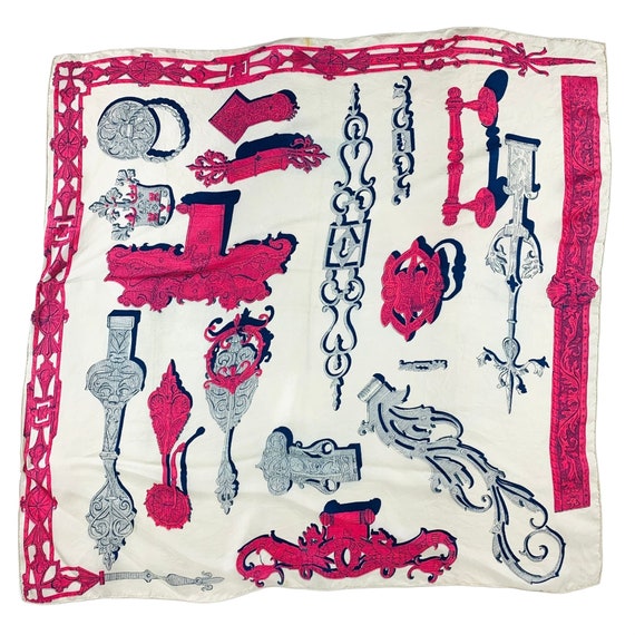 ‘Hide & Seek’ Chinese Zodiac Print Silk Scarf 90