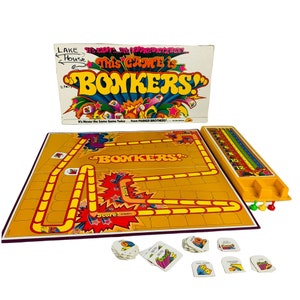 Vintage 1970s Bonkers Board Game Incomplete