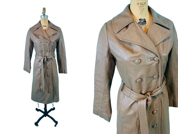 Vintage 70s leather trench - Gem Vintage 70s leather trench - Gem