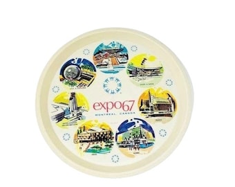 Vintage 1960s Plastic Plate | Expo '67 Montreal Canada